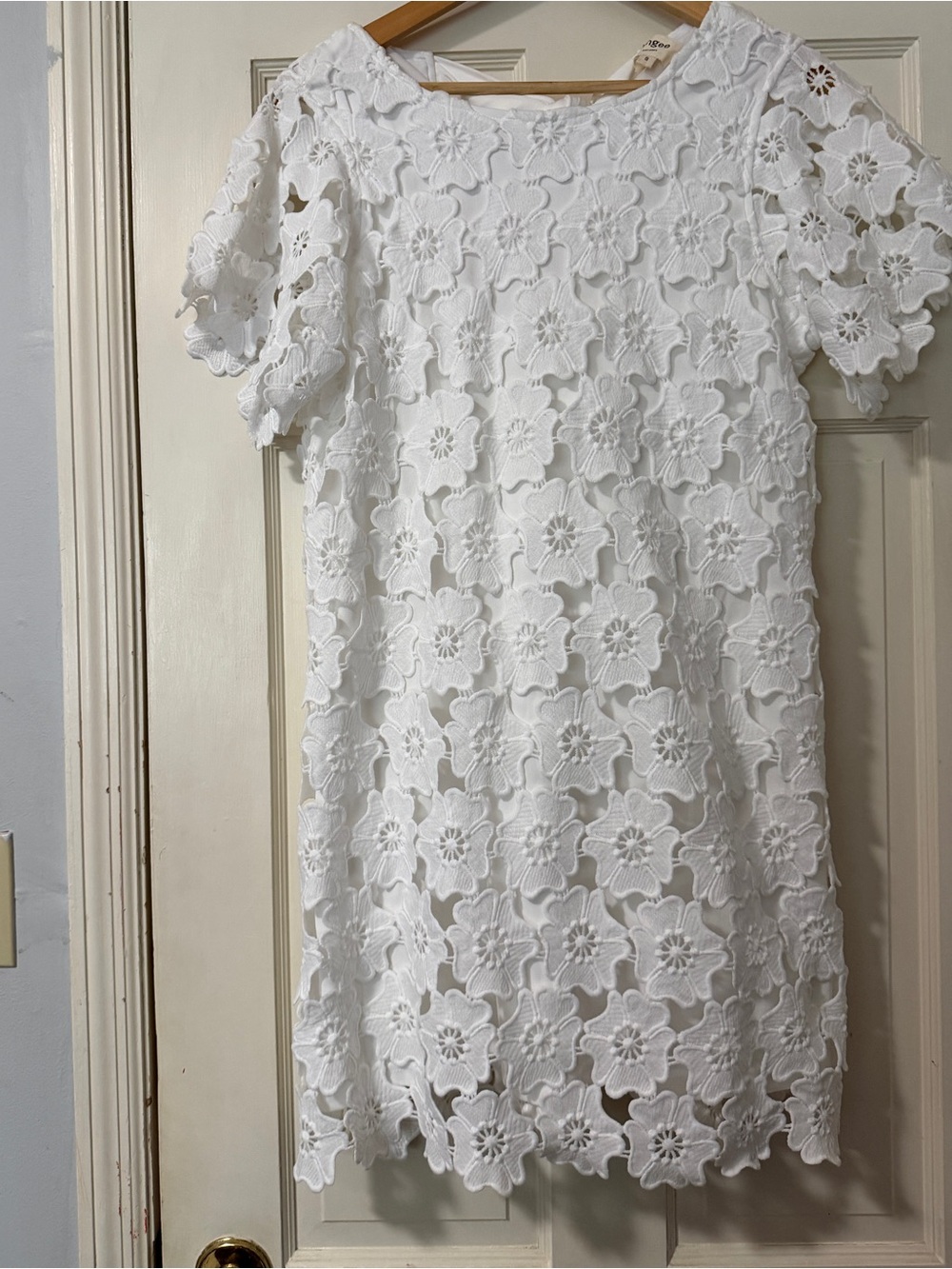 White Floral Lace Women’s Dress